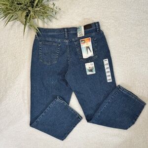 Lee Relaxed Fit Straight-Leg Jeans Petite Sz 16